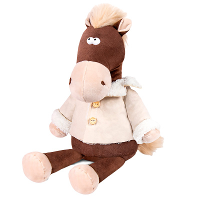 Мягкая игрушка Конь Василий 27 см Символ Года Maxitoys MT-250218-27